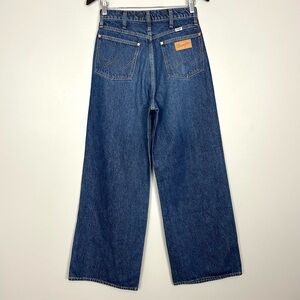 Wrangler Dark Blue Wide Leg Flare Jeans